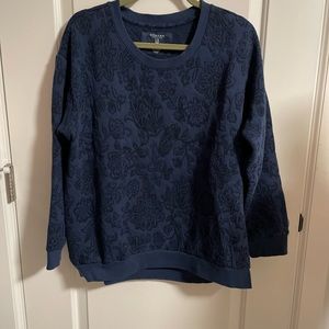 Sonoma sweatshirt navy 1X NWOT